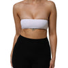 Dolce & Gabbana White Nylon Blend Bandeau Strapless Tube Top