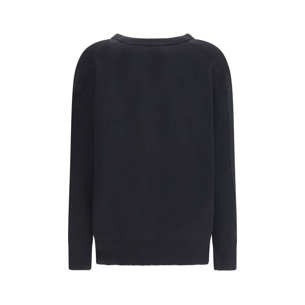 Jil Sander Schwarzes Woll-Sweatshirt