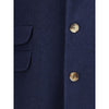 Brunello Cucinelli Blue Cashmere Coat