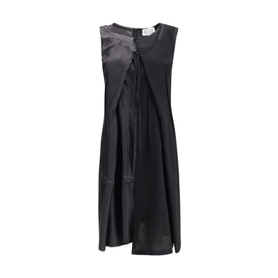 Margiela Black Acetate Casual Dress
