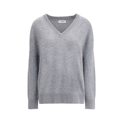 Jil Sander graues Woll-Sweatshirt