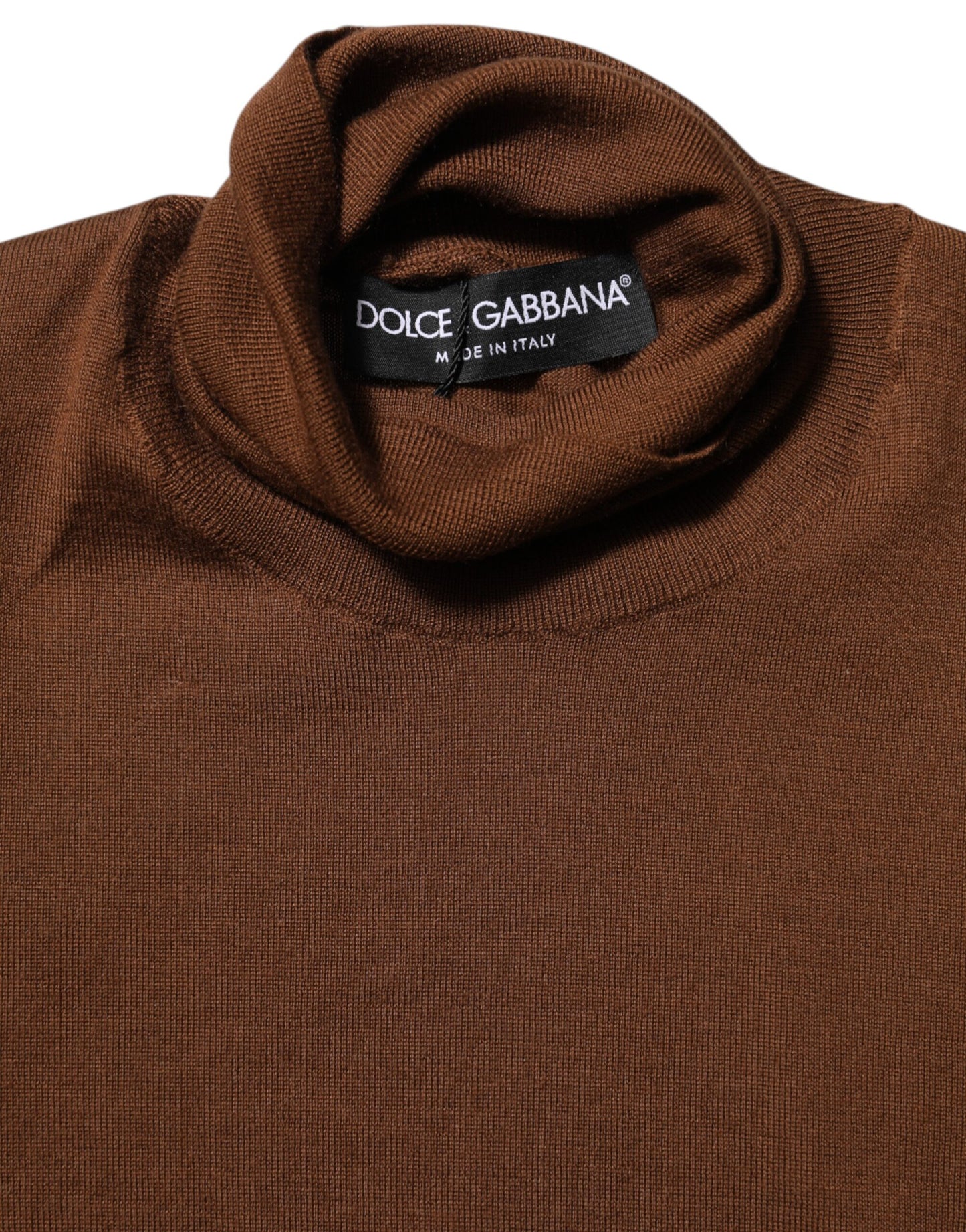 Dolce &amp; Gabbana brauner Kaschmir-Rollkragenpullover