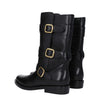 Celine Black Leather Flat Boots