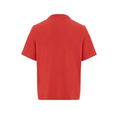 Maison Kitsuné Rotes Baumwoll-T-Shirt