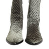 Dolce & Gabbana Gray Cotton Velvet Mid Calf Short Boots Shoes