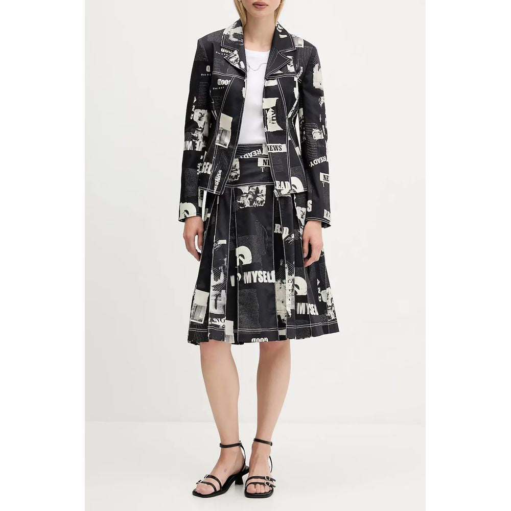 Desigual Black Cotton Women Skirt