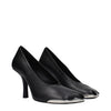 Burberry Black Leather High Heel Pumps