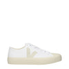 Veja White Fabric Low Top Sneakers