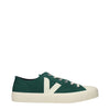 Veja Green Fabric Low Top Sneakers