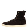 Dolce & Gabbana Brown Suede Lace Up Ankle Short Boots Shoes