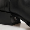 Dolce & Gabbana Black Logo Plaque Over The Calf Boot Shoes