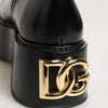 Dolce & Gabbana Black Logo Plaque Over The Calf Boots Shoes