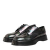 Dolce & Gabbana Multicolor Leather Lace-up Men Formal Derby Shoes