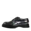 Dolce & Gabbana Multicolor Leather Lace-up Men Formal Derby Shoes