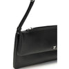 Courrèges Black Calf Leather Bos Taurus Shoulder Bag