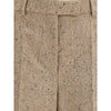 Valentino Beige Fleece Wool Casual Pants