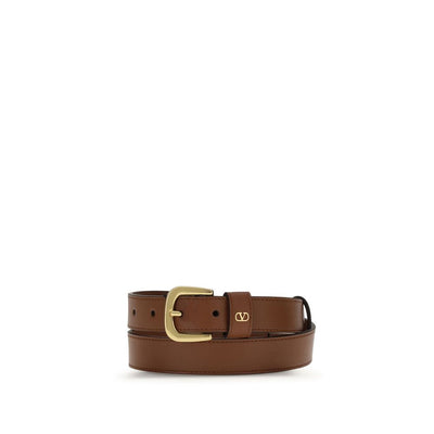 Valentino Garavani Brown Leather Regular Belt