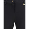 Burberry Black Cotton Casual Pants