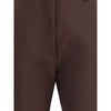 The Latest Brown Polyester Skinny Pants