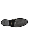 Dolce & Gabbana Black Floral Jacquard Slides Slippers Shoes