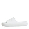 Dolce & Gabbana White Logo Slides Sandals Men Beachwear Shoes