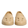Dolce & Gabbana Beige Rubber Slides Low Top Sneakers Shoes