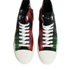 Dolce & Gabbana Multicolor Cotton High Top Men Sneakers Shoes