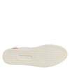 Dolce & Gabbana White Red Leather Low Top Men Sneakers Shoes