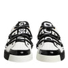 Dolce & Gabbana White Leather Logo Portofino Sneakers Shoes