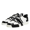 Dolce & Gabbana White Leather Logo Portofino Sneakers Shoes