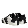 Dolce & Gabbana White Leather Logo Portofino Sneakers Shoes