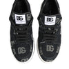 Dolce &amp; Gabbana blaue Baumwoll-Denim-Logo-Sneaker (niedriger Schaft)