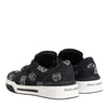Dolce &amp; Gabbana blaue Baumwoll-Denim-Logo-Sneaker (niedriger Schaft)