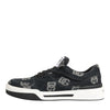 Dolce &amp; Gabbana blaue Baumwoll-Denim-Logo-Sneaker (niedriger Schaft)