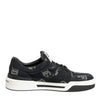 Dolce &amp; Gabbana blaue Baumwoll-Denim-Logo-Sneaker (niedriger Schaft)
