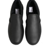 Dolce & Gabbana Black Leather Low Top Slip On Sneakers Shoes