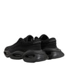 Dolce & Gabbana Black Lace Up Wave Low Top Men Sneaker Shoes