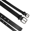 Dolce & Gabbana Black Double Strap Leather Buckle Men Belt