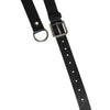 Dolce & Gabbana Black Leather Classic Metal Logo Buckle Belt