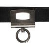 Dolce & Gabbana Black Leather Side Rings Brass Buckle Belt