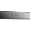 Dolce & Gabbana Black Leather Classic Metal Logo Buckle Belt