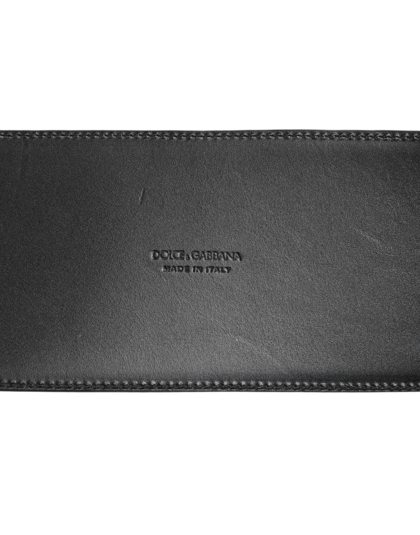 Dolce &amp; Gabbana Ledergürtel aus schwarzem Leder mit 4 Riemen und mehreren Metallschnallen