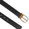Dolce & Gabbana Black Leather Classic Metal Logo Buckle Belt