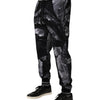 Dolce & Gabbana Black Banana Leaf Cotton Jogger Trouser Pants