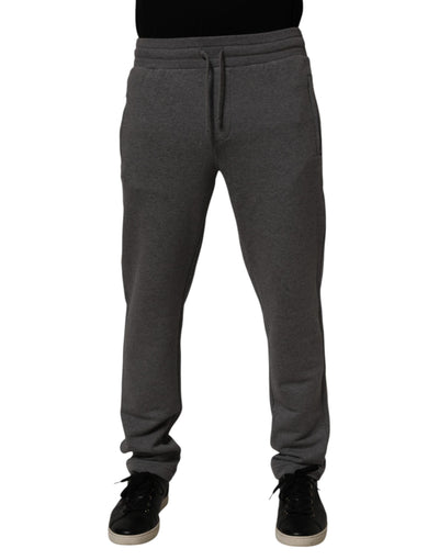 Dolce & Gabbana Gray Cotton Jogger Sweatpants Trouser Pants