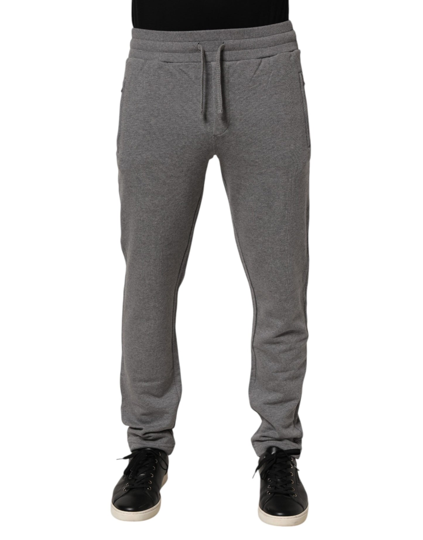 Dolce & Gabbana Cotton Jogger Sweatpants Trouser Gray