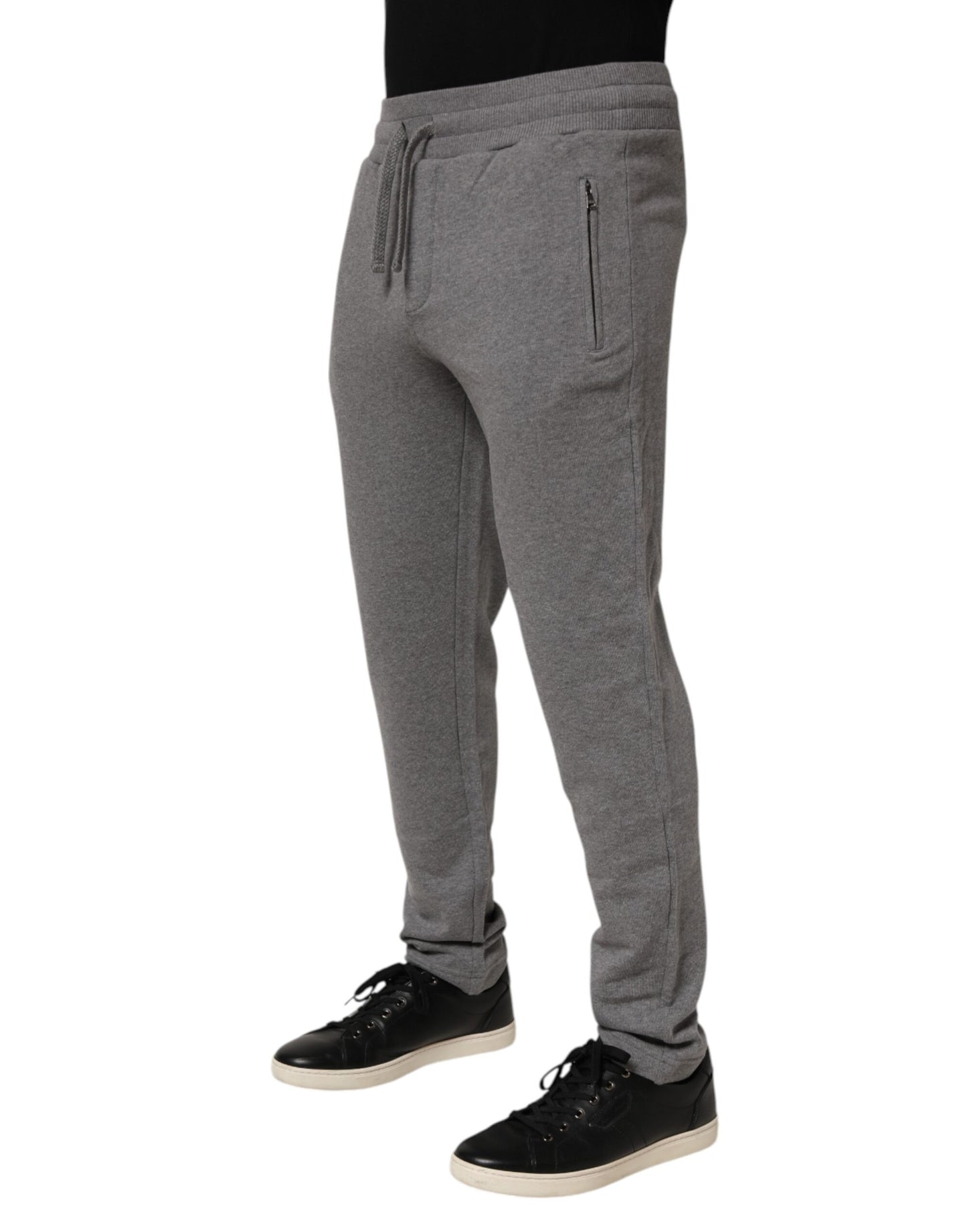 Dolce & Gabbana Cotton Jogger Sweatpants Trouser Gray