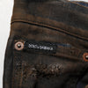 Dolce &amp; Gabbana Schwarze Baumwoll-Skinny-Jeans im Used-Look für Herren