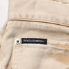 Dolce &amp; Gabbana Beige Baumwoll-Jeans mit geradem Schnitt