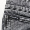 Dolce & Gabbana Gray Cotton Slim Fit Denim Trouser Jeans